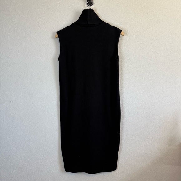 KowTow Black Building Block Rib Roll Neck Sleeveless Dress Minimalist Size XS - Picture 6 of 9